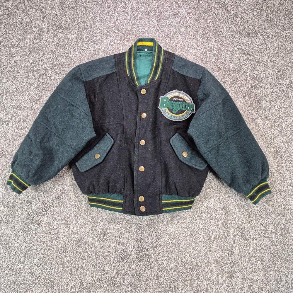 Vintage Begum Sports Varsity Jacket Boys Small Reversible‎